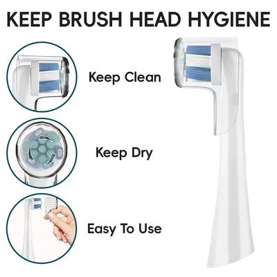 Toothbrush Dustproof Covers Caps Compatible with Braun Oral B Replacement Heads and IO Series Electric Toothbrush Head Protector