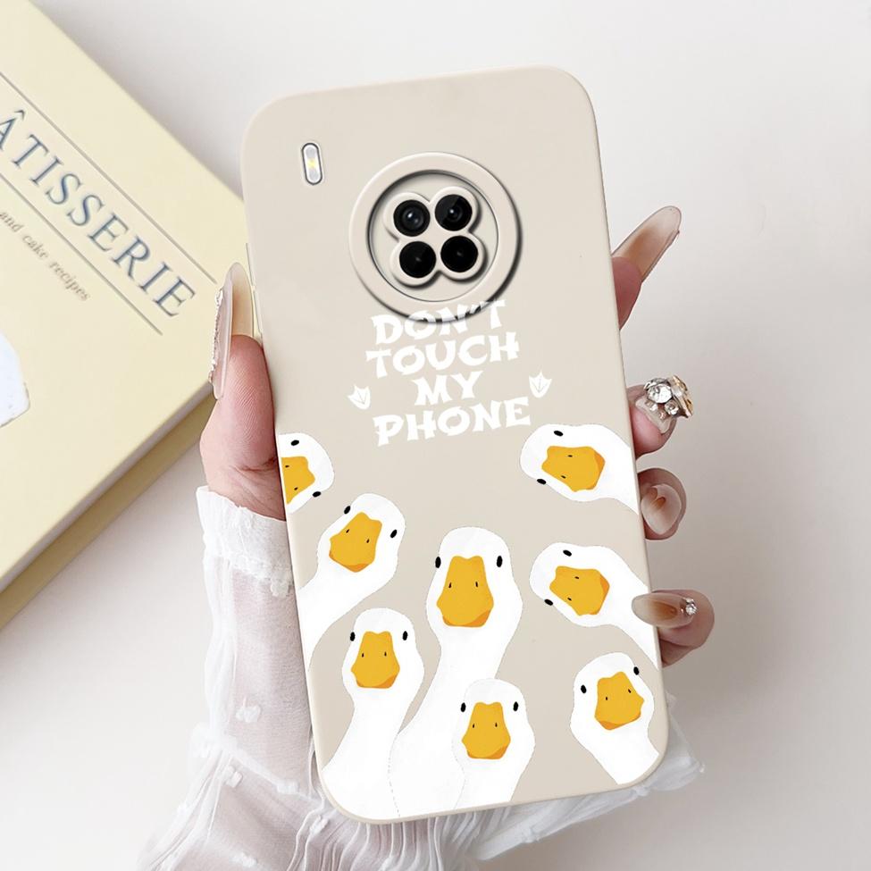 For Huawei Y9a Case Fashion Cute Cartoon Luxury Flowers Silicone Back Cover For Huawei Y9a Phone Case Shockproof Bumper FRL-L22