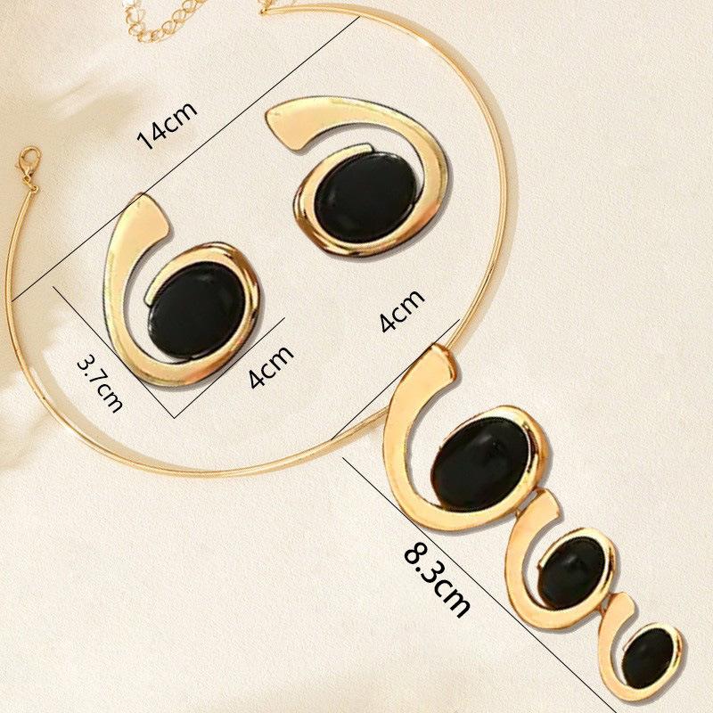 Spiral snail shape pendant collar earrings are beautiful temperament hot-selling accessories