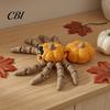 Exquisite Detail Halloween Decor 3D Printed Spider Pumpkin Figurine with Movable Joints, Creative Stress Themed Toy Relief Fidget Toy, Articulated