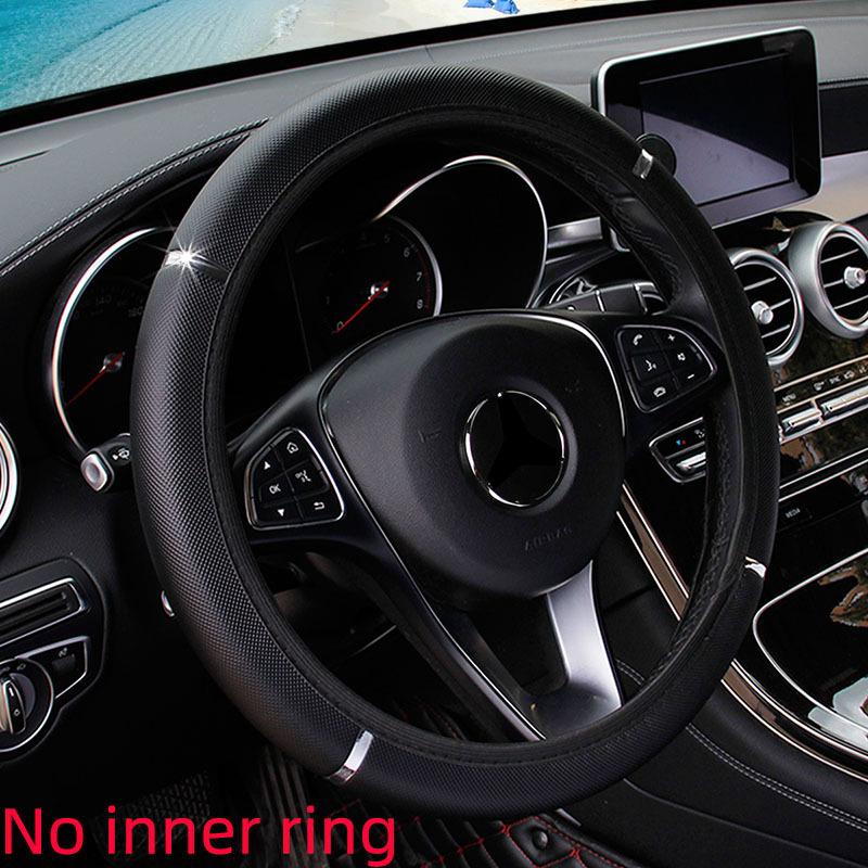 Anti Slip Auto Decoration Pu Leather Steering Covers Car-Styling Universal Car Steering Wheel Cover 37-38Cm Diameter