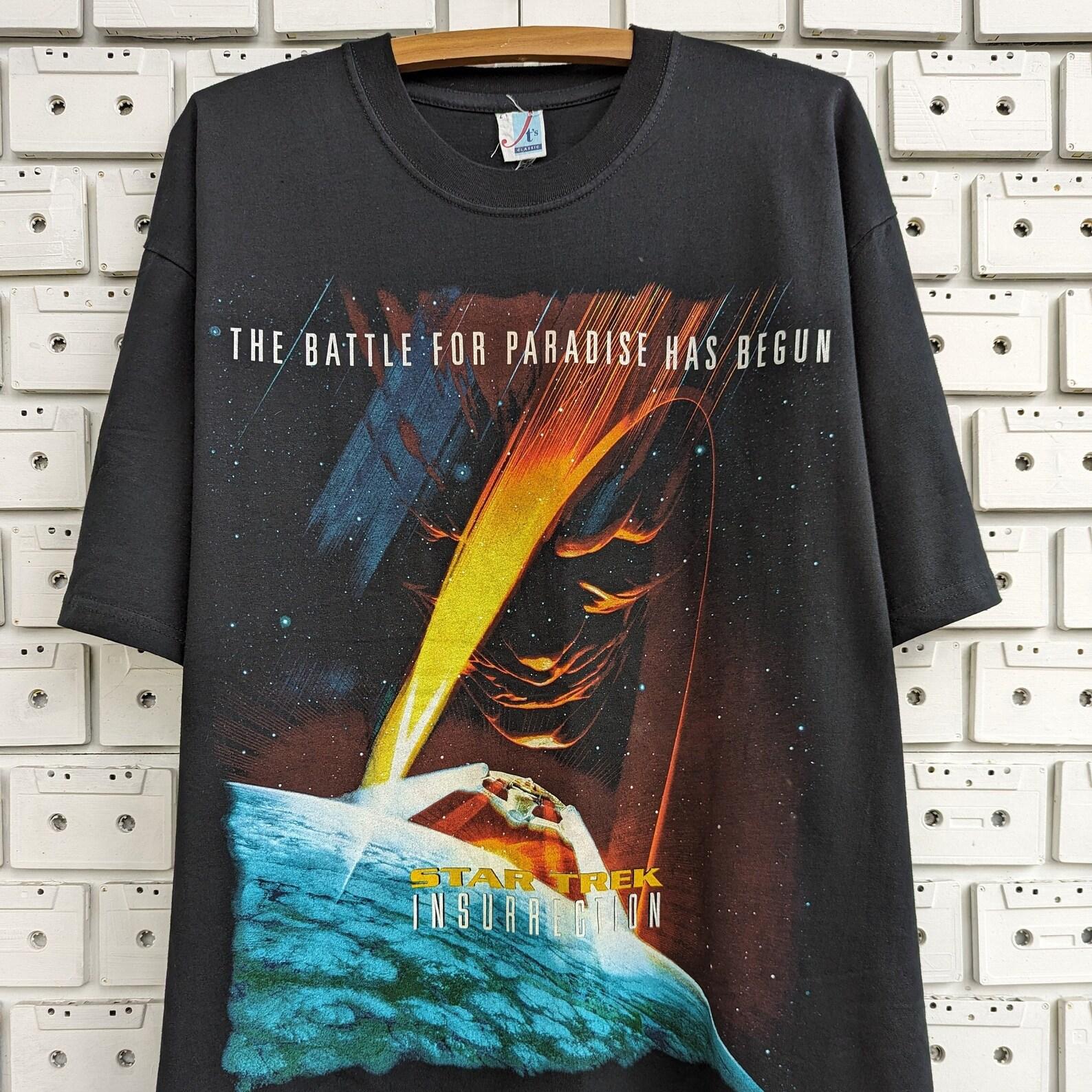 Vintage 1999 Star Trek Insurrection T shirt Sci Fi Movie Science Fiction Film Paramount Pictures Promo Merch Tee Size L 2XL