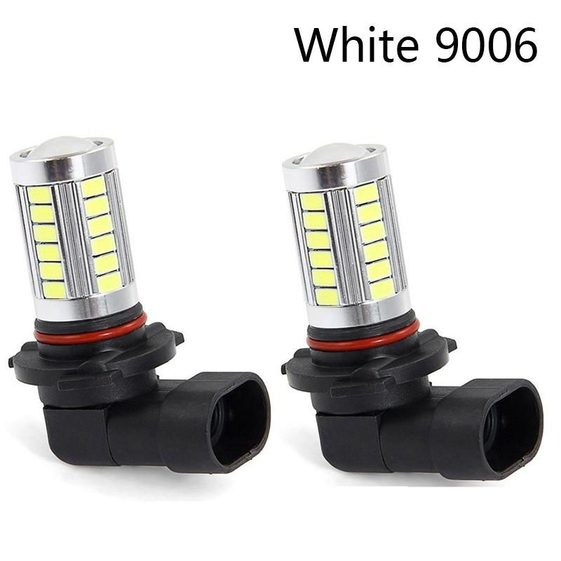 2Pcs Car H8 H11 LED 9005 9006 5630 33SMD Fog Lamp Auto Tail Brake Bulb Turn Signal Daytime Running Light Bulb