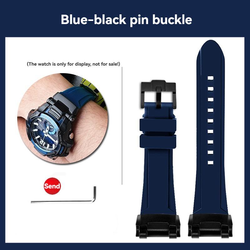 GR-B100 Silicone Watch band Men Outdoor Sports For Casio G-SHOCK 5536 GR-B100GB-1A GR-B100-1A4 Modified Watch Strap Bracelet