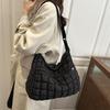 2025 Autumn Fashion Pleated Large Capacity Korean Style Crossbody Tote Bag