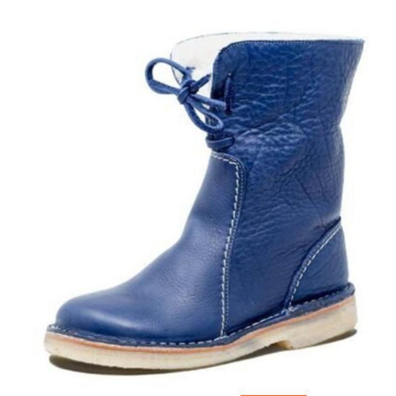Snow Boots 20 Winter New Large Size Versatile Medium Boots Women's Large Cotton Martin Boots