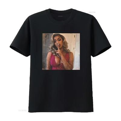 Cardi B T Shirt Vintage Washed Casual Graphic Fashion Versatile Streetwear Top For Everyday Wear Unisex Comfortable Stretched