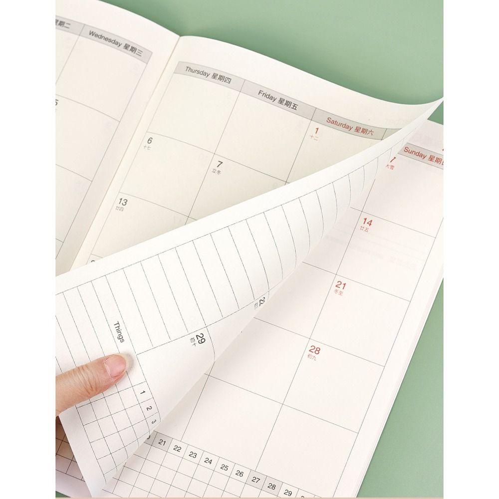 A4 A5 Planner Notebook 24 Sheets 2025 Calendar Planner High-quality Agenda Planner  Office