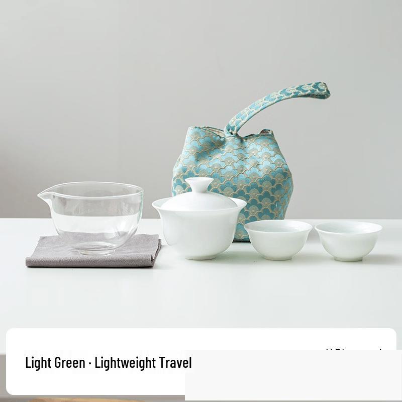 

Chaxun Portable Mini Ceramic Kung Fu Tea Set