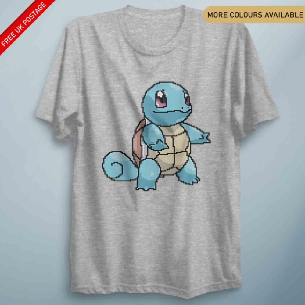 Squirtixel Anime T Shirt Adults Kids Unisexga Top Pixel Shirt Birthday Anime Gift