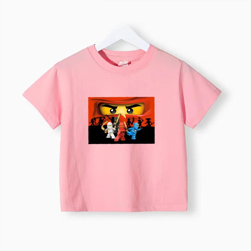 Sommer bedruckte Kinder T-Shirts Oberteil Baumwolle Teenager Junge Mädchen Kleidung Lässig Puppe Rundhals Kurzarm