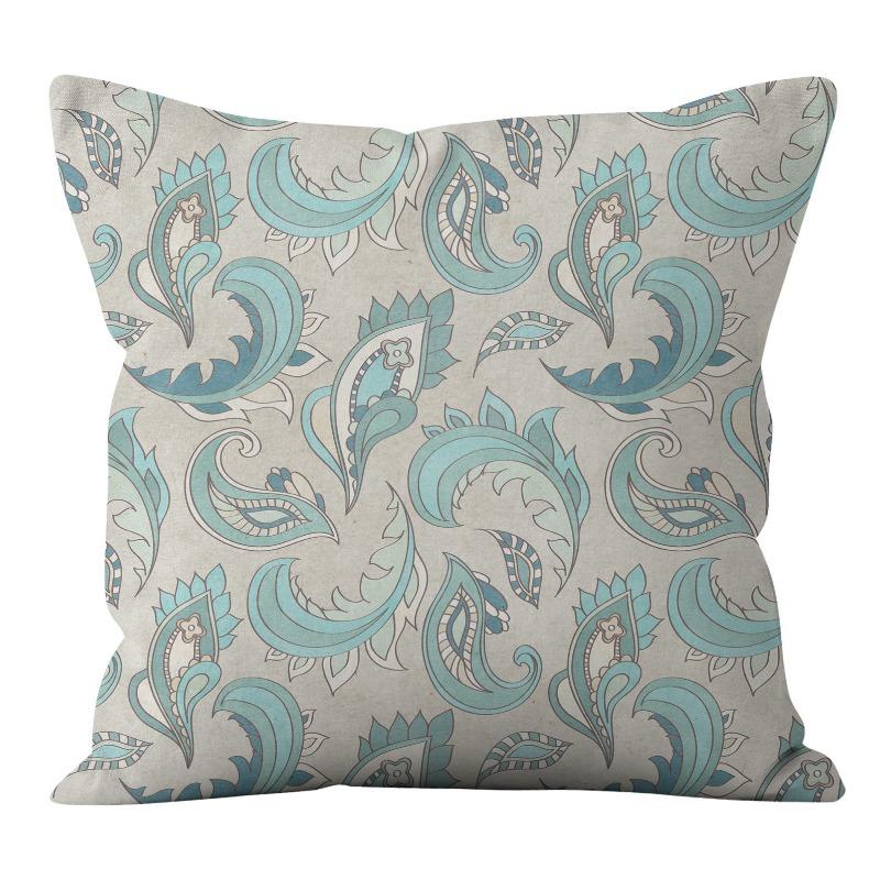 New American Patterned Geometric Linen Pillowcase Home Sofa Pillowcase