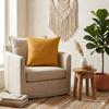 Plain Polyester Cushion 60 X 60 Cm Pop Color Curry