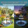 Solar Bird Bath Fountain Cascade Outdoor Hanging for Bird Drinking and Feeder For Garden Yard Decor Hummingbird Feeder