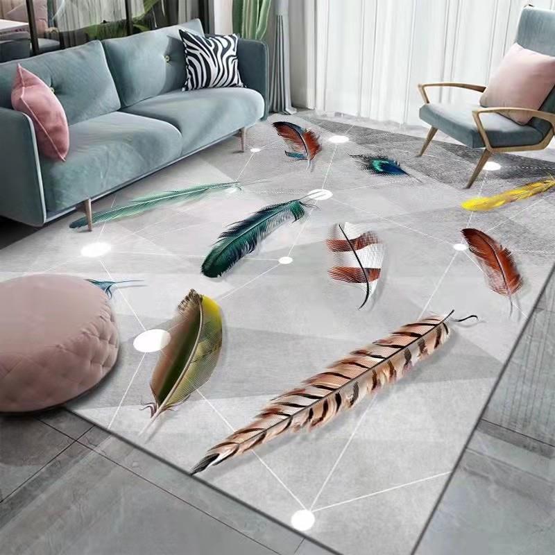 Nordic Minimalist Style Carpets for Living Room Teenager Room Decoration Carpet For Home Rugs Thicken Non-Slip Floor Mats