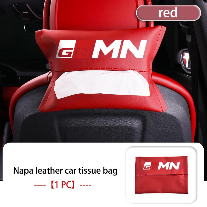 

For Toyota Car Leather Tissue Bag Auto Seat Back Napkin Case Visor Paper Box Organizer CHR Land Cruiser RAV4 Camry Fortuner