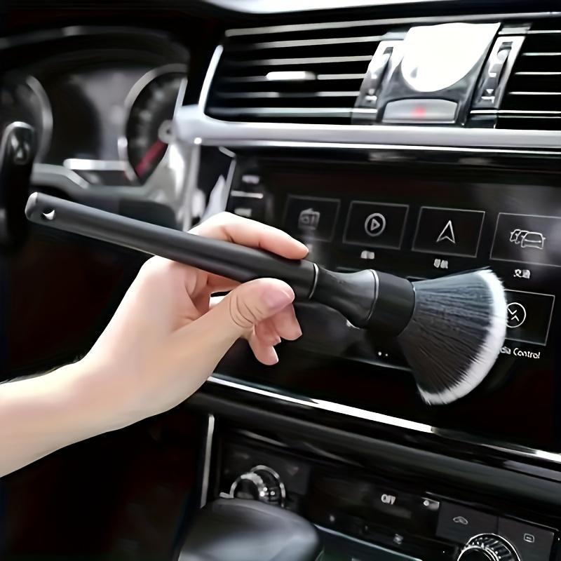 1pc Car Interior Detail Brush, Soft Bristle Cleaning Brush, Dusting Brush | Car Interior Cleaning Tool, Car Detail Brush, Car Dashboard Dusting Brush