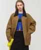 MUNSEONAKAIBEU Unisex, Studed Work Jacket / Dark Beige