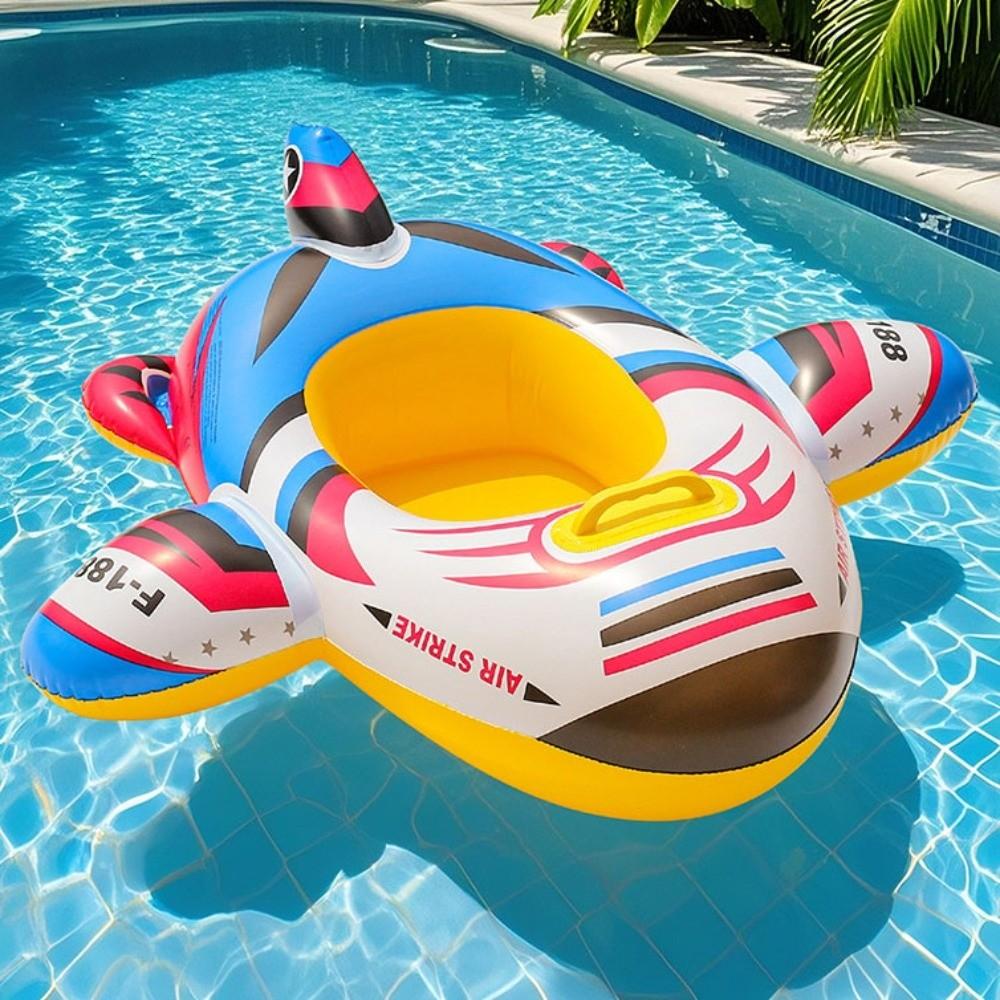 Inflatable Swimming Circle Aircraft Shape Boat Children's Swimming Ring  Water Play
