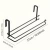 New Metal Tissue Holder Multi-funtional Wall-Mounted Cup Lid Rack Space-Saving No-drilling Towel Organizer Kitchens Use