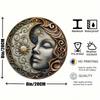 Art Lune Métallique 20x20 cm Décoration Murale Panneau Extérieur Résistant aux Intempéries Impression HD