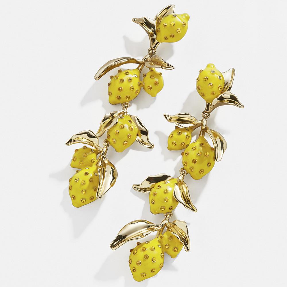 Alloy Statement Fruit Earrings Vibrant Colors For Womens Summer Fashion