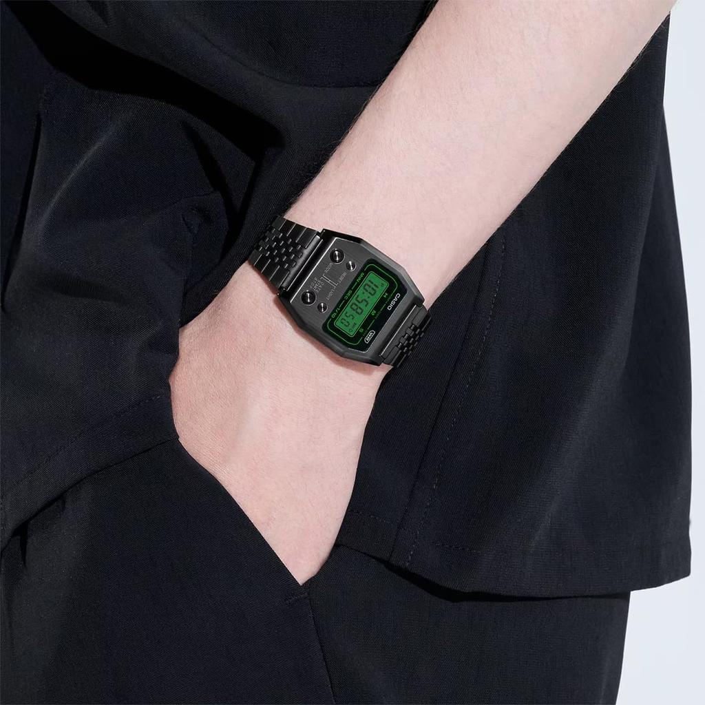 CASIO Casio Casio Standard Cheap Casio Chipkashi Watch Unisex Digital Black Men's Women's A1100B-1 [Item]