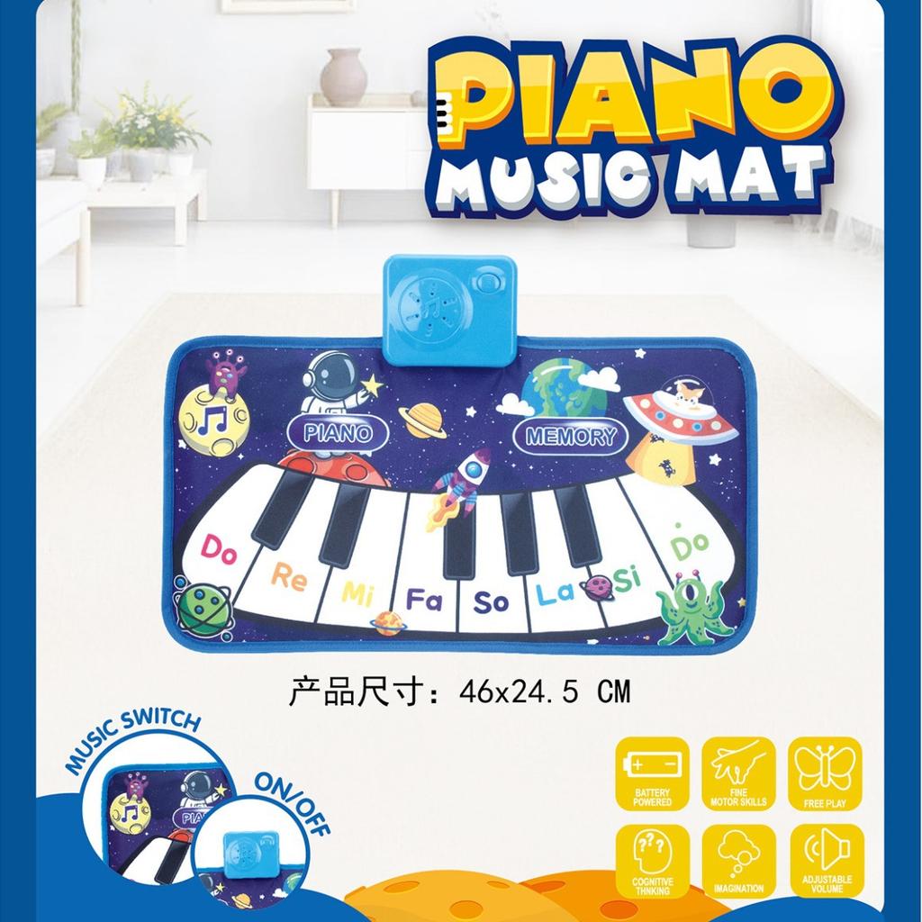 Okul Öncesi Bebek Müzik Dans Battaniyesi Oyuncak Erken Eğitim Hediyesi Çocuk Piyano Klavye Pedi Oyuncak