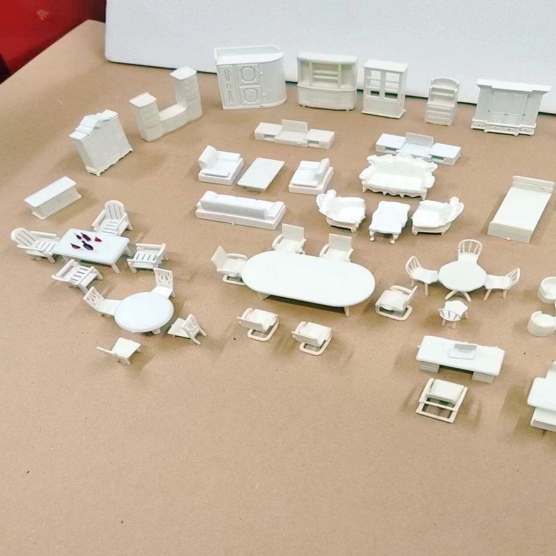 DIY 1:50 Scale Indoor Sand-Table Model Furniture Set