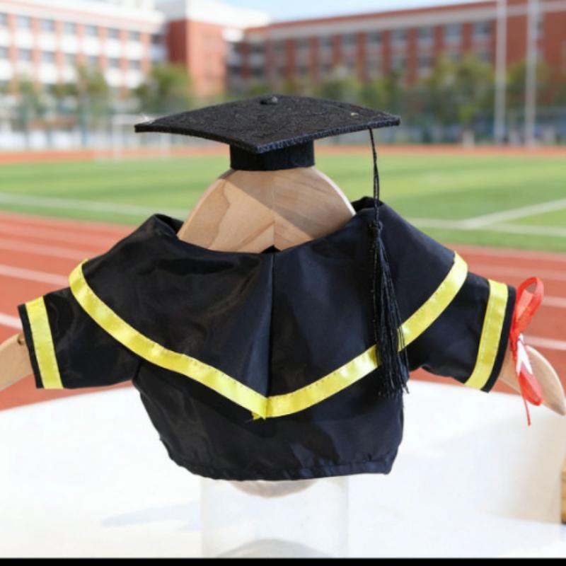 

Graduation Suit Fits 30Cm Plush Bear Clothes Accessories Multiple Colors Cloth Graduation Dress Dolls Clothes