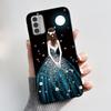 Custodia per Telefono Stampata Per Nokia G42/Nokia G310 5G/Nokia G60 5G/Nokia G100 Cover Guscio Morbido in Silicone Nero Custodie Carine con Fiori e Cartoni Animati