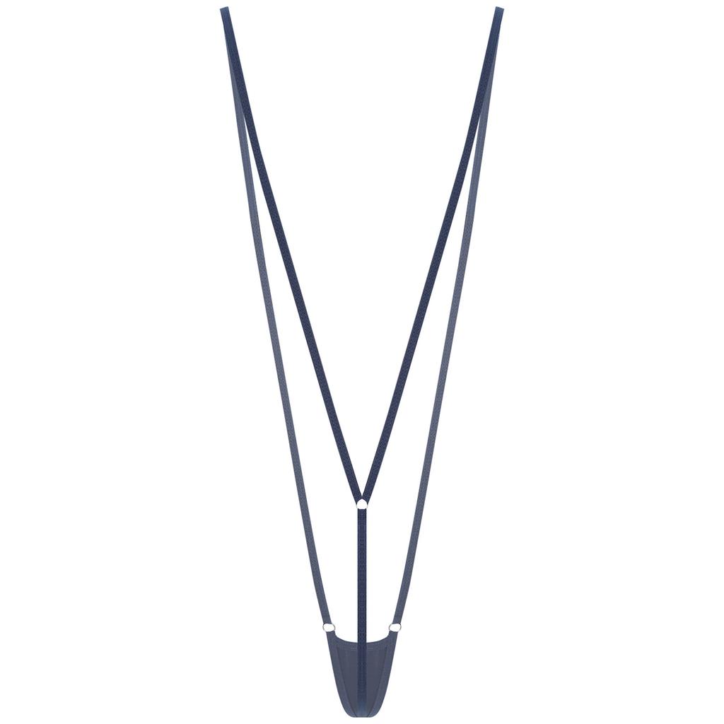 Traje de baño de una pieza para mujer, micro monokini transparente, tanga T-back