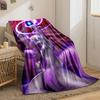 A powerful creature holds a glowing energy orb with swirling purple light. for all seasons blanket lunch break throw gift