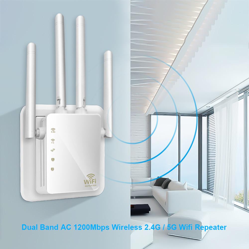 Wireless Wifi Repeater/Router 1200mbps 2.4G&5G Dual Band Wifi Signal ...
