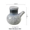 Large Ceramic Vinegar and Soy Sauce Bottle for Japanese Cuisine - Oil and Seasoning Container for Kitchen.