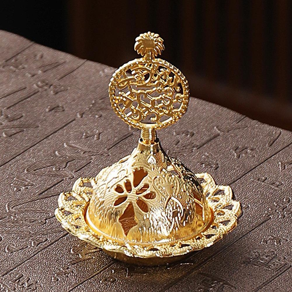 Retro Mini Censer Holder Zinc Zinc Alloy Aromatherapy Burner Portable Incense Stick Burner  Living Room