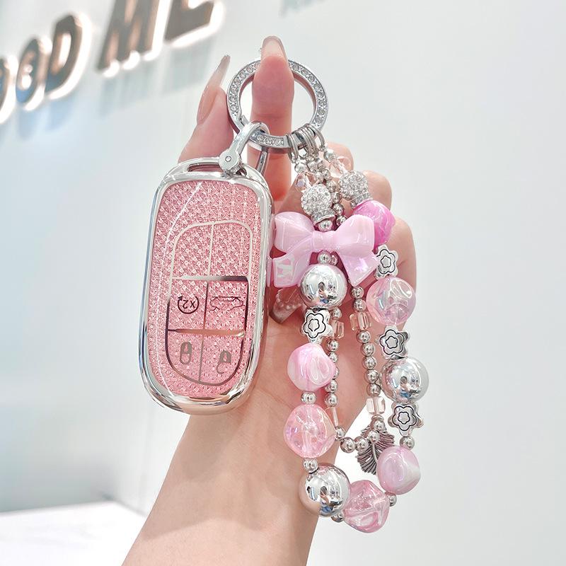 Mpxf10 Female Key Case for Jeep Renegade Grand Cherokee Dodge Ram Charger 1500 Challenger Chrysler 300C Journey Remote Car Key Cover