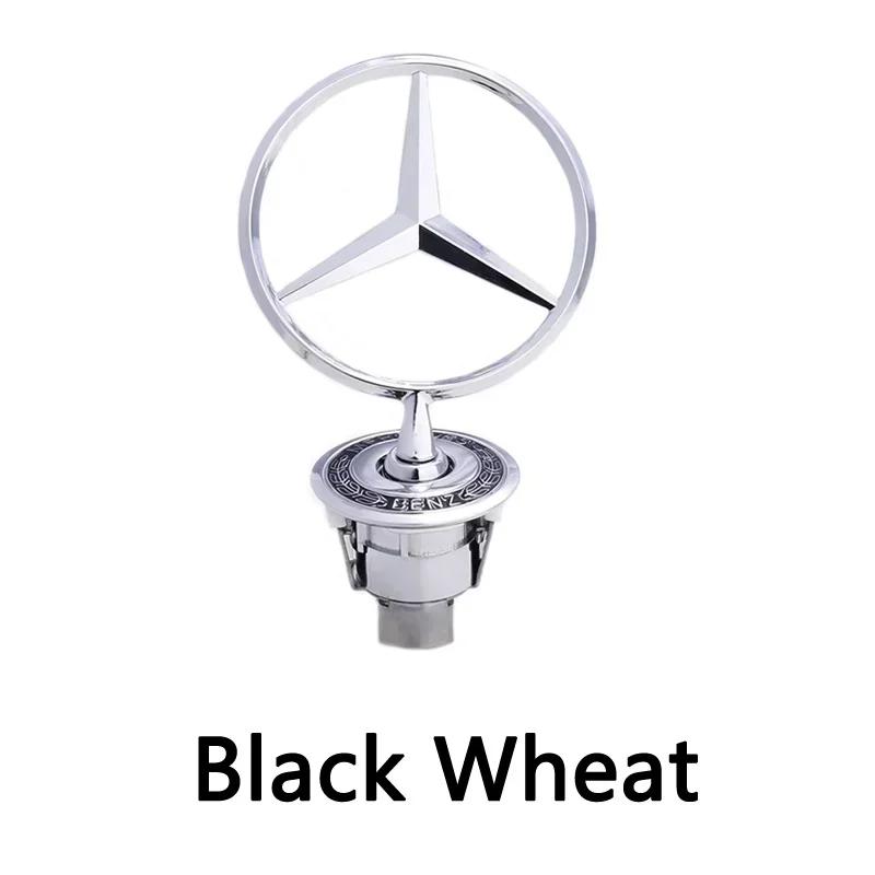 1pcs 44mm 57mm 74mm Metal For Mercedes Benz Front Hood Bonnet Head GLA GLB GLC GLE E200 E260 E300 Car Badge Emblem Accessories