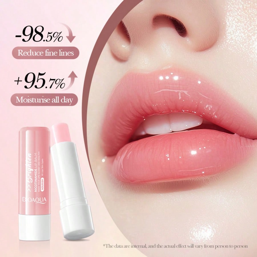 1pc Niacinamide Lip Balm, Hydrating, Moisturizing, Anti-Cracked Lip Care Lip Gloss,Prevent Peeling A