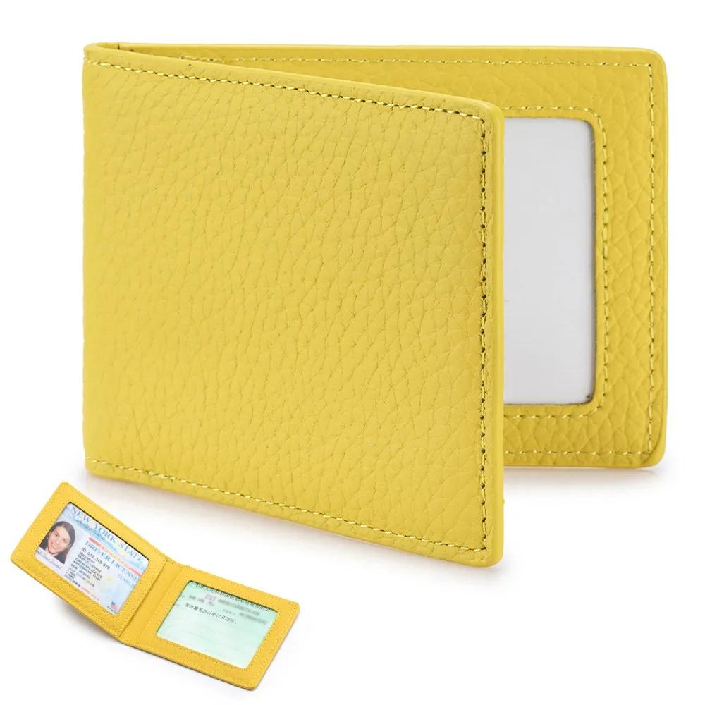 Echtes Leder Auto Führerschein Kreditkartentasche Hülle Halter Geldbörse Brieftasche für Fahrzeugzertifikat