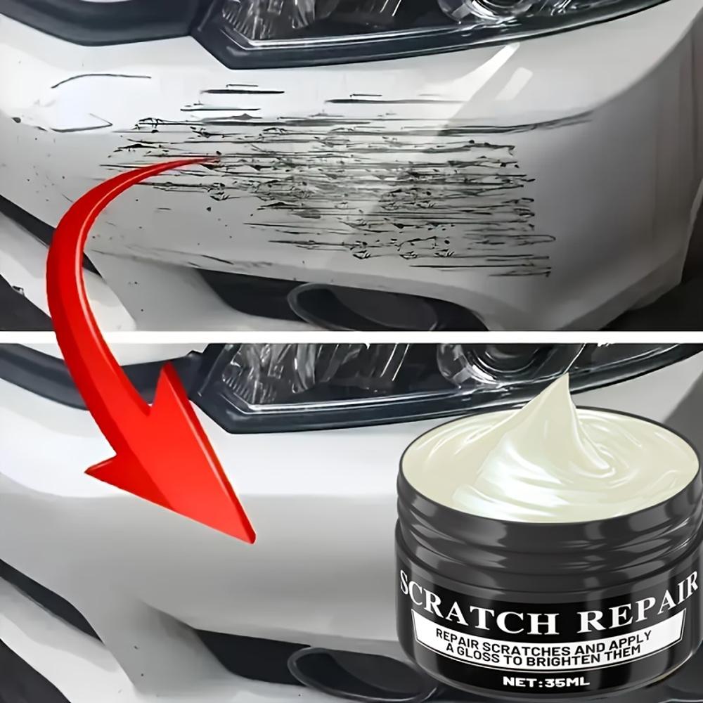 Nano Gloss Scratch Repair Wax with Sponge – Swirl Remover & Clay Scratch Repair Kit – Safe for All Paint Colors, Car Scratch Rem