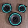 4/5/6 Inch 100W 2-Way Car HIFI Coaxial Speaker Door Audio Music Stereo Tweeter Mid-woofer Full Range Frequency Speaker Green Ama