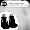 4PCS Car Seat Covers, Automotive Interior Full Set Non-Slip Waterproof Seat Cushion Protectors for Front Seats with Headrest Covers, Universal for