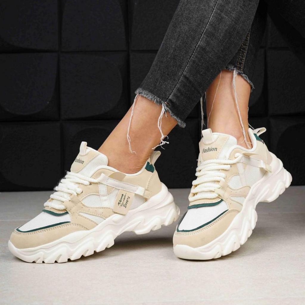 Unisex Casual Leather Platform Sneakers - 2025 Autumn Thick Sole