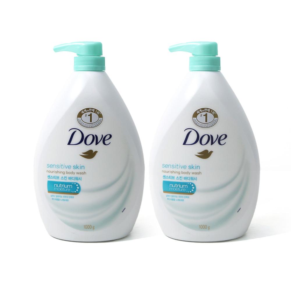 Dove Sensitive Skin Body Wash 1000g x 2