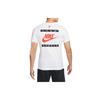 Nike Printed Logo Solid Color Crew Neck Short Sleeve T-Shirt Men Tops White DJ2729-100