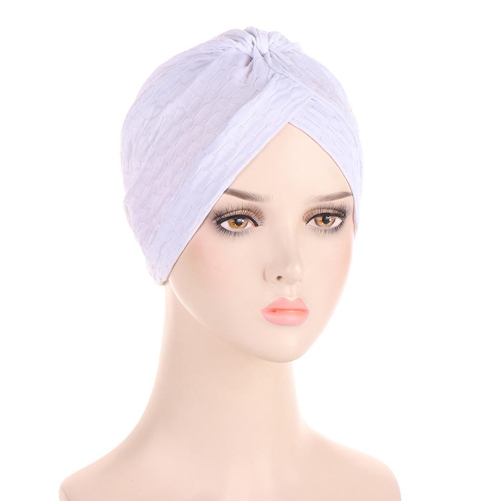 New Breathable Solid Color Women'S Turban Caps Muslim Headscarf Bonnet Femme Ready To Wear Hijab Cap Turbante Mujer