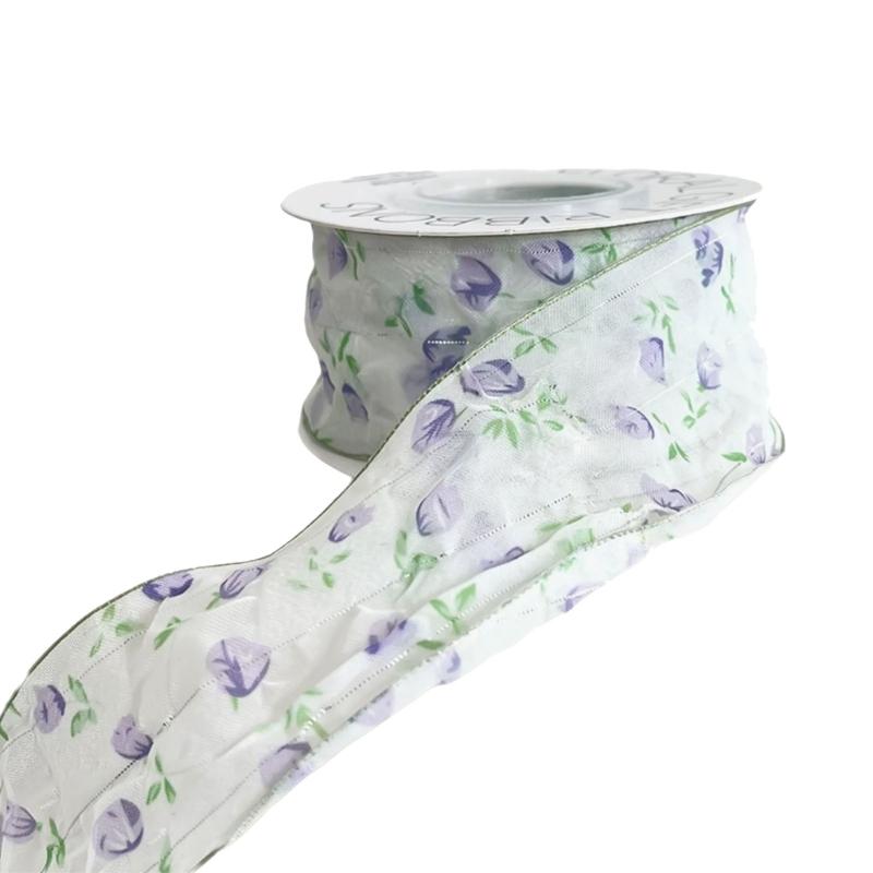 Flower Bouquet Decorative Ribbon Girly Style Series Bowknot Crafting Ribbon Handmade Gift Wrapping Binding Streamers