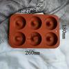 6 Holes Silicone Donut Mold Bagel Pan Non Stick Baking Heat Resistance Mould Doughnut Maker Pan Baking Tool