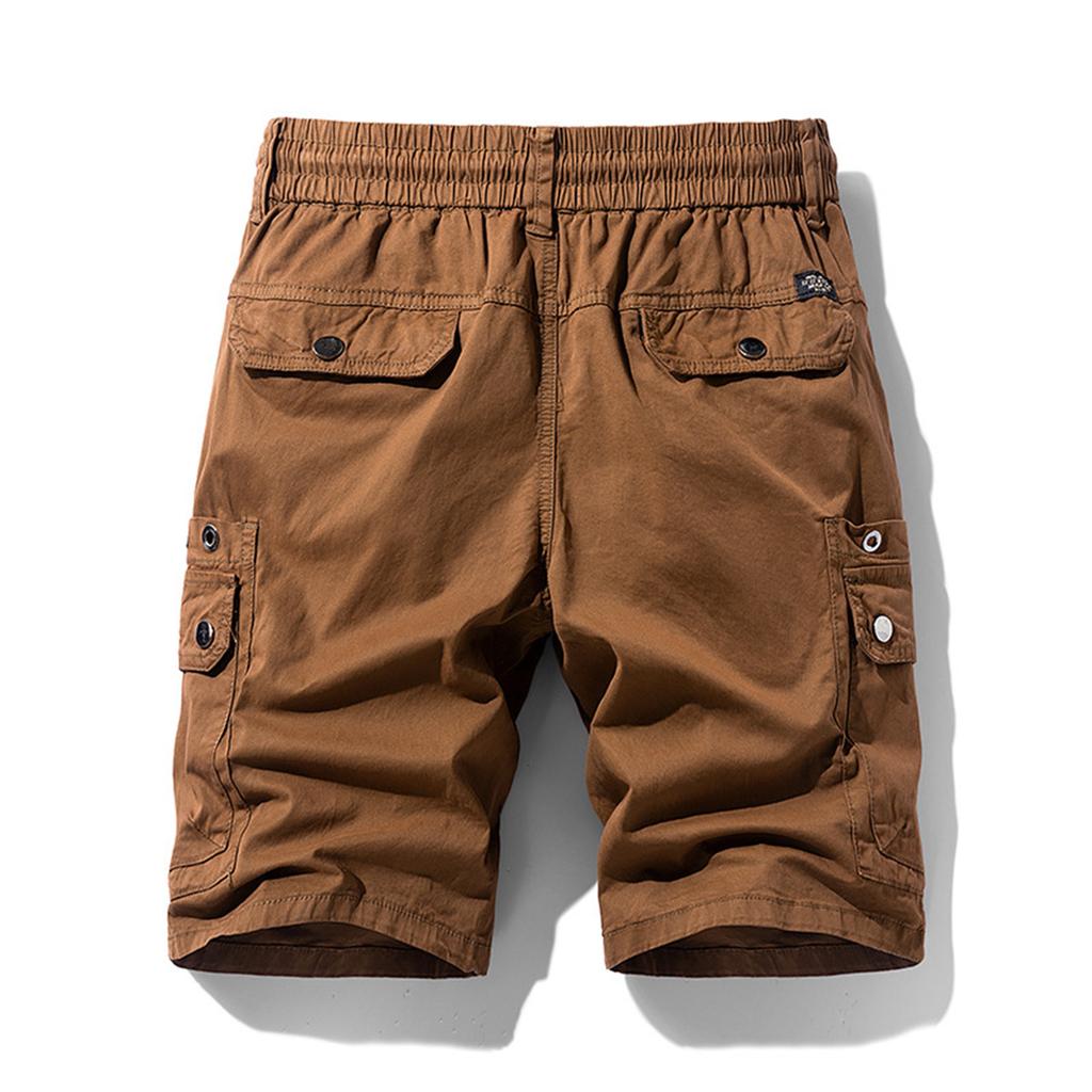 Men's Casual Color Outdoors Pocket Beach Work Trouser Cargo Shorts Pant